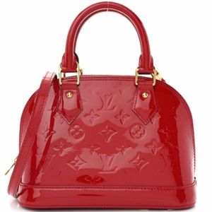 (SOLD) Louis Vuitton Vernis Alma BB Rose Indien
